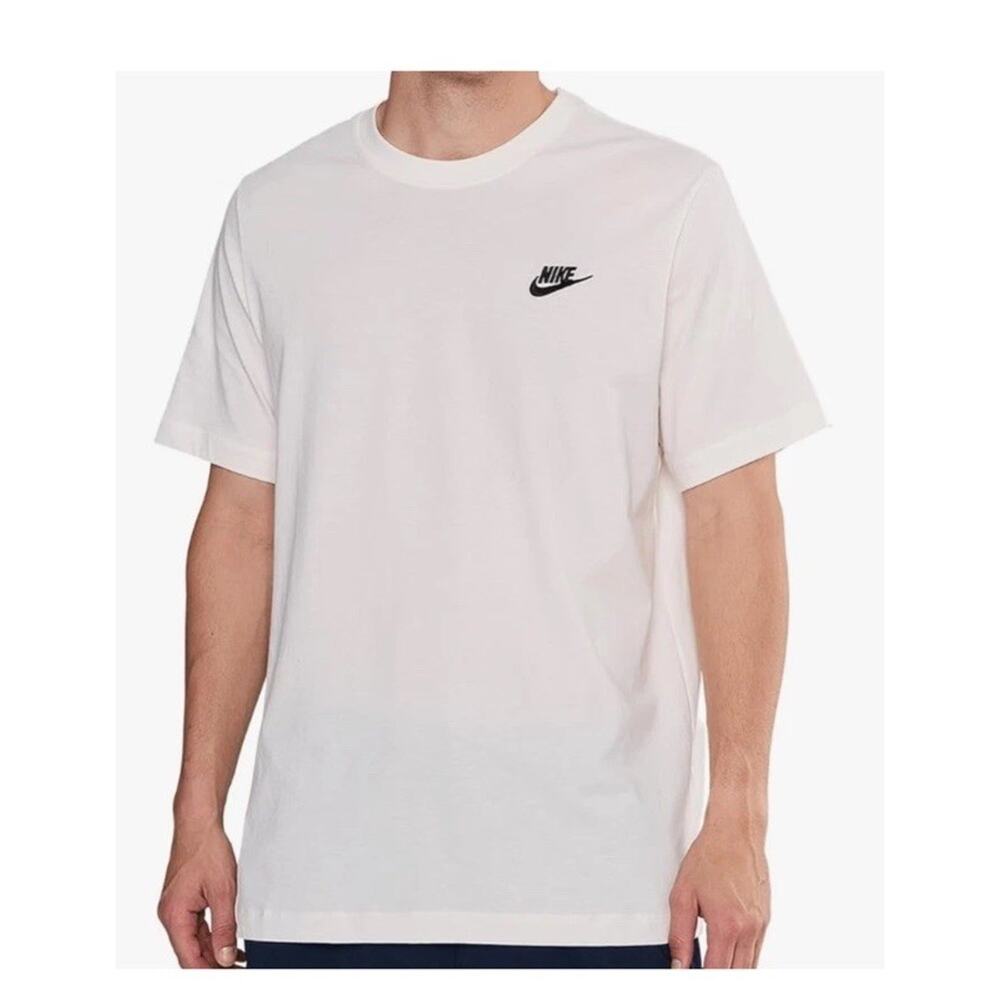 Nike Club Short Sleeve Lifestyle Shirt Men’s Sport Casual Tee | Sail | XL